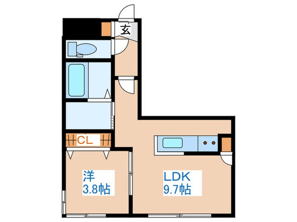 Halenix札幌医大前の物件間取画像